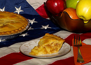 English: Apple pie.