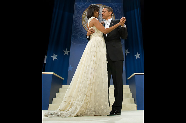 The First Lady's Jason Wu gown in 2009 - very bridal! 