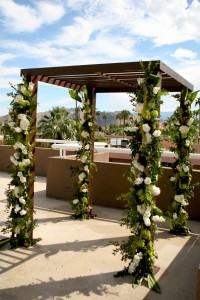 A chuppah at the now-Hard Rock Hotel, Palm Springs